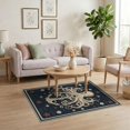 thumbnail image 3 of ODIKA 4'x6' Washable Area Rug Rum Doormat Vintage Creature Tentacle Motif Ocean Wave Starfish for Dorm Room, Small Living Stain Resistant Low Profile, Easy Care, 3 of 7