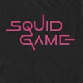 thumbnail image 2 of Men's Squid Game Logo Pink Graphic Tee Black Small, 2 of 5