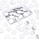 thumbnail image 1 of 200 piezas de mini azulejos de espejo acrílico de 0,78 pulgadas, espejos artesanales, azulejos de mosaico decorativos autoadhesivos redondos planos, pegatinas de pared, 1 of 9