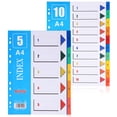 thumbnail image 4 of 2 Pcs File Dividers A4 Binder Dividers Folder Dividers Subject Divider for Binder Notebook, 4 of 6