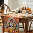 thumbnail image 3 of Thanksgiving Pumpkin Table Runner, Autumn Thanksgiving Kitchen Dining Table Decoration for Home Party Decor 13x72 Inches, 3 of 9