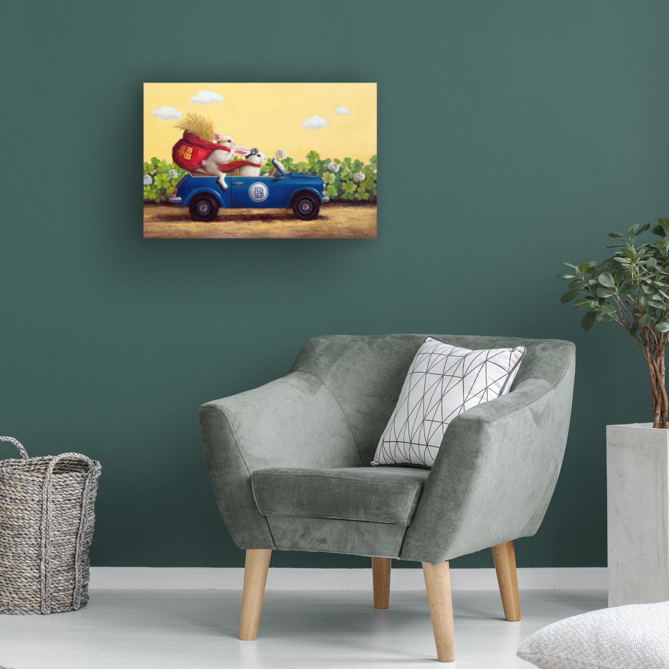 Canvas Wall Art - Lucia Heffernan 'Family Drive' Wall Art for Living Room, Bedroom, or Office Décor by Trademark Fine Art - 47 x 30 Inches
