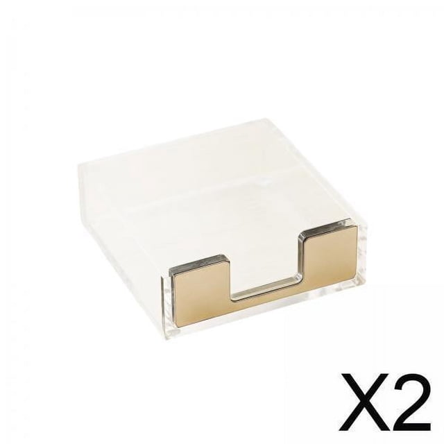 2xNote Box Organización Simple Accesorios Creativos Para Escritorio Escolar Dorado
