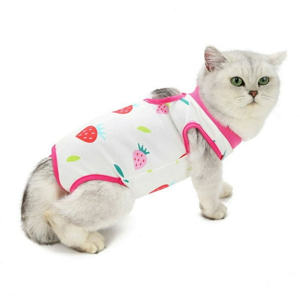 MesaSe Cat Recovery Suit for Surgical Abdominal ECollar Alternative for Cats and Dogs After