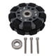 thumbnail image 2 of Rueda Omnidireccional Del Robot, Rodamiento Central Del Neumático De La Rueda Omnidireccional Del Robot Giratorio De 360 ​​​​grados Negro Gris Para Rieles De Alimentación, 2 of 7