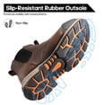 thumbnail image 3 of NORTIV 8 Slip-on Steel Toe Work Boots for Men Waterproof Safety Construction Boots, 3 of 7