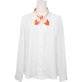 thumbnail image 2 of INSPIRAR CHIC Bufanda Cuadrada de 70 cm con Lunares para Mujeres, Naranja Rosa 19.69*19.69" (L*W), 2 of 6