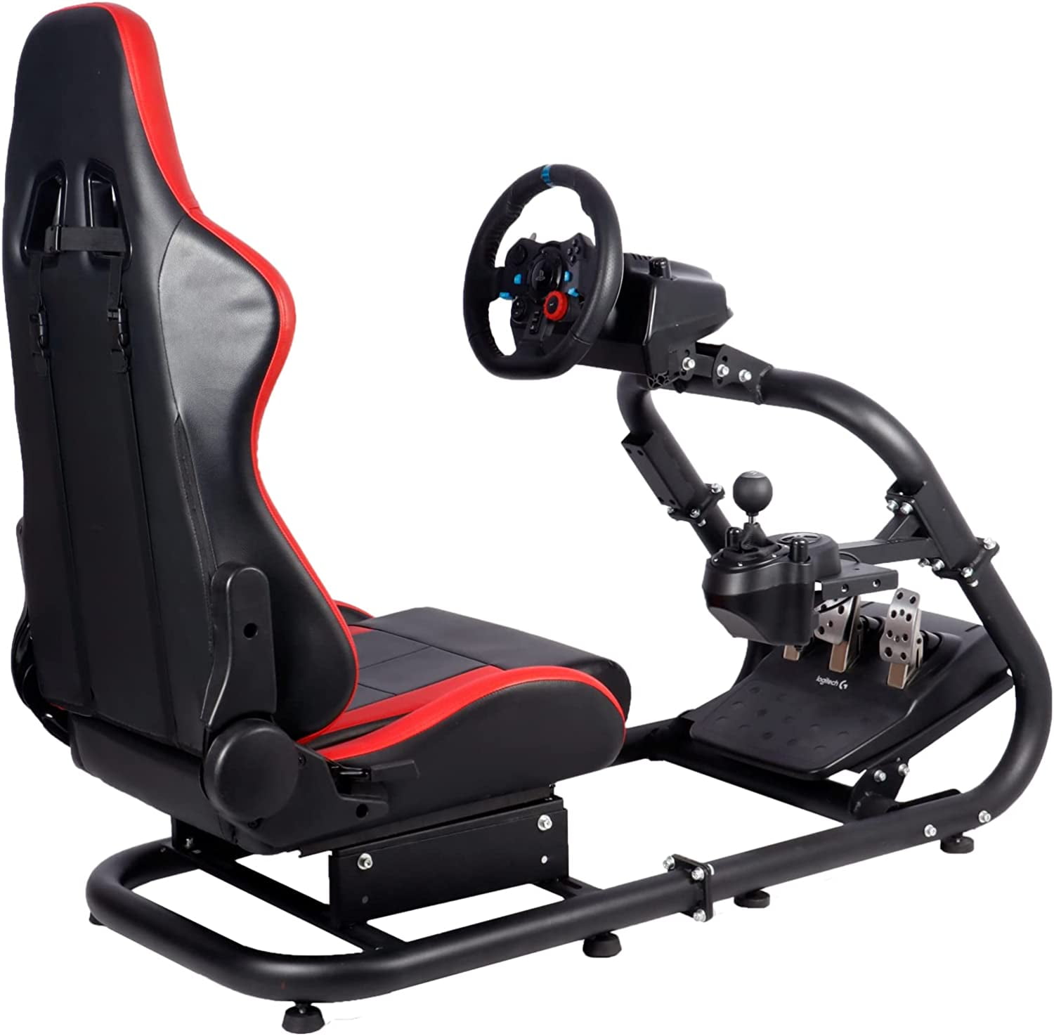 Buy Marada Racing Cockpit Frame Large Round Tube Racing Wheel Stand Stable and Adjustable Fit