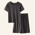 thumbnail image 2 of Youyipin 2 Piece Sets For Women Summer 2025 Travel Outfits Casual Short Sleeve Oversized Tshirts Tops Biker Shorts Lounge Sets For Women, 2 of 7
