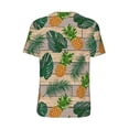 thumbnail image 3 of Balery Pineapples Palm Leaves Baseball Jersey for Men Casual Button Down Shirts Short Sleeve Active Team Sports Uniform-4X-Large, 3 of 9