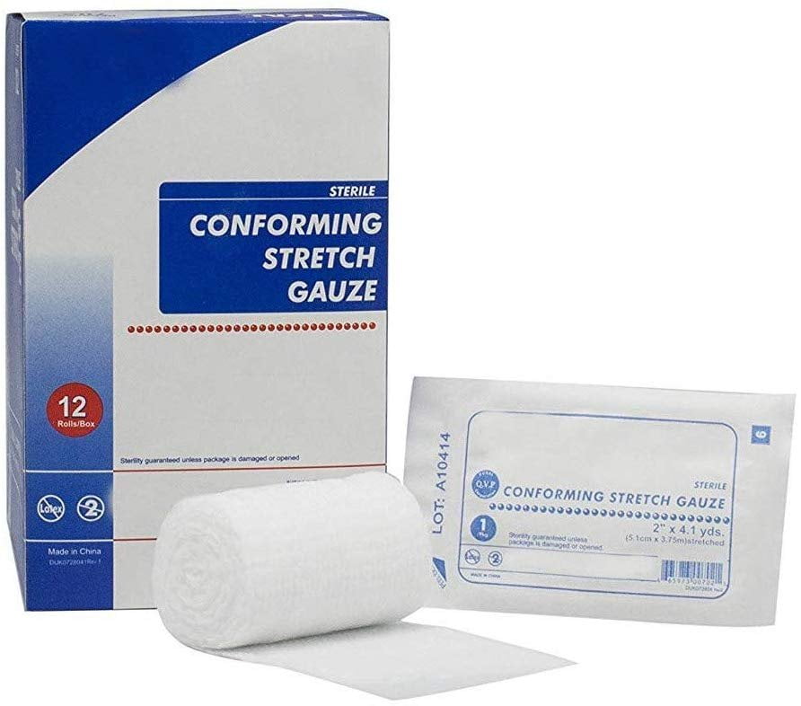 Conforming Stretch Gauze 1 inch x 4.1 Yards. Case of 96 Conforming