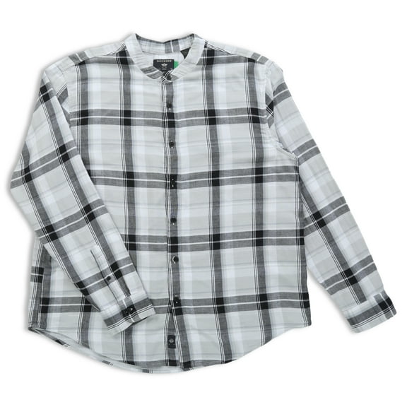 Dockers Men's Regular Fit Long Sleeve Band Collar Shirt