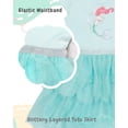 thumbnail image 2 of Disney Girls Princess Tutu Dress - Ruffle Short Sleeve Party Outfit for Toddlers & Kids - Fairy Tale Dress-Up (Little Mermaid Ariel Aqua Green, 2T), 2 of 3