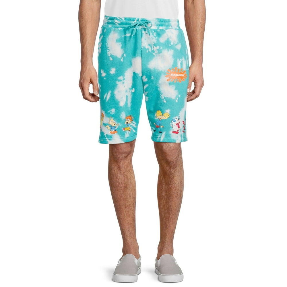 fleece jogger shorts men