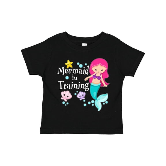 Inktastic Mermaid in Training Girls Toddler T-Shirt