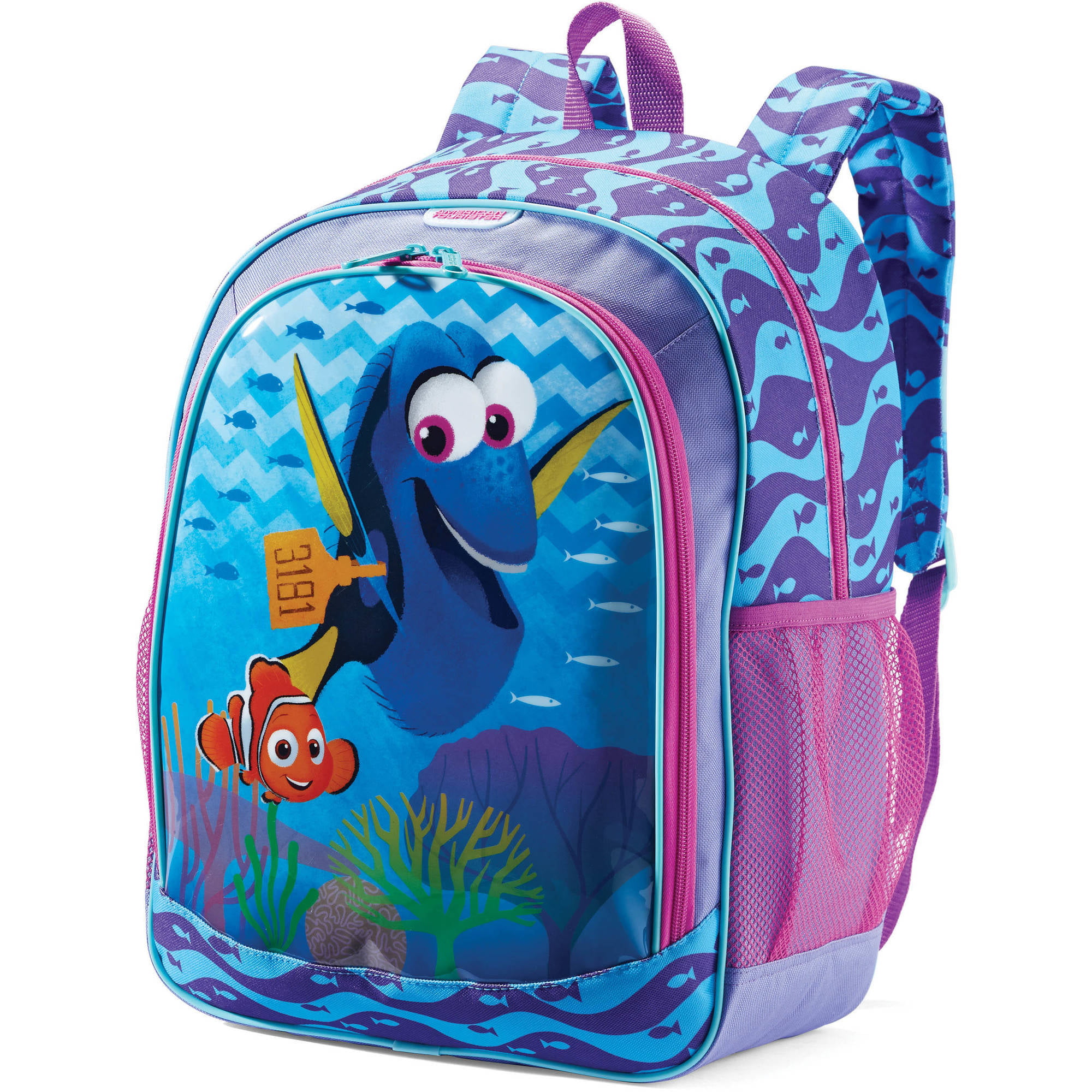DISNEY Dory & Nemo 16" Backpack Kids Girls School Book Bag Pink NEW 