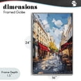 thumbnail image 4 of Stupell Industries Victorian Charming Paris Street Scene Gray Framed Giclee Art, 16 x 24, by Petals Prints Design, 4 of 8