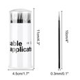 thumbnail image 2 of 200PCS Micro Applicators Brushes Mini Cotton Swabs Remove Grafted Eyelash Glue Dedicated Brush Disposable Microswabs for Eyelash Extensions Make up and Lash Clean and Personal Care (Black), 2 of 5