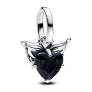Pandora Winged Heart Mini Dangle Charm Sterling silver