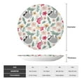 thumbnail image 2 of Wukai Cute Cartoon Sloth Print Decorative Plate for Display,Bone China Decorative Plate, Ceramic Dinner Plate with Stand, Vertical Ceramic Plate-6in, 2 of 6