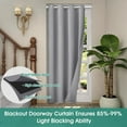 thumbnail image 4 of Joqmia Blackout Curtains for Doorways and Closets, Thermal Insulated Temporary Room Dividers (1 Panel）, 4 of 7