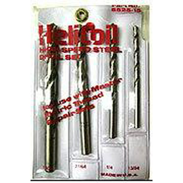 HELI COIL/STANLEY ENGINEERED FASTENING HE552515 POUCH DRILL 4pc SET