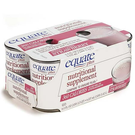 Equate Plus Nutritional Drink, Strawberry