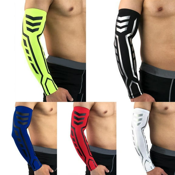 SPRING PARK 1PC Outdoor UV Sun Arm Sleeves Anti Slip Cooling Arm Cover Sleeves for Golf Basketball Running Cycling