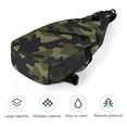 thumbnail image 5 of Full Print Chest Bag 8×15in Outer Large Bag On Both Sides Of Mesh Bag Inside Pocket Design Sponge Pad Shoulder Strap Military Green Camouflage, 5 of 8