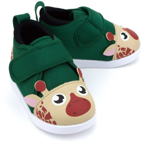 Giraffe Squeaky Toddler Shoes V2 | Green