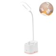 thumbnail image 2 of Luz De Mesa Blanca 20 Led 800Mah Usb Recargable Con 3 Modos De Iluminación Atenuación Continua Lámpara Flexible Agujero Lámpara De Lectura De Escritorio Inevent HA016192-00, 2 of 7