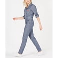 thumbnail image 3 of Dickies Women's Herringbone Jumpsuit Blue Size Medium, 3 of 4