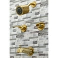thumbnail image 3 of Kingston Brass KBX8147EFL Centurion Two-Handle Tub and Shower Faucet, Brushed Brass, 3 of 5