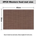 thumbnail image 2 of Tapis de table 4 Pcs, Tapis de table Résistant à la Chaleur, Tapis de table de Cuisine, Tapis Lavable Résistant à la Chaleur, pour buffet de Fête Dîner, 2 of 6
