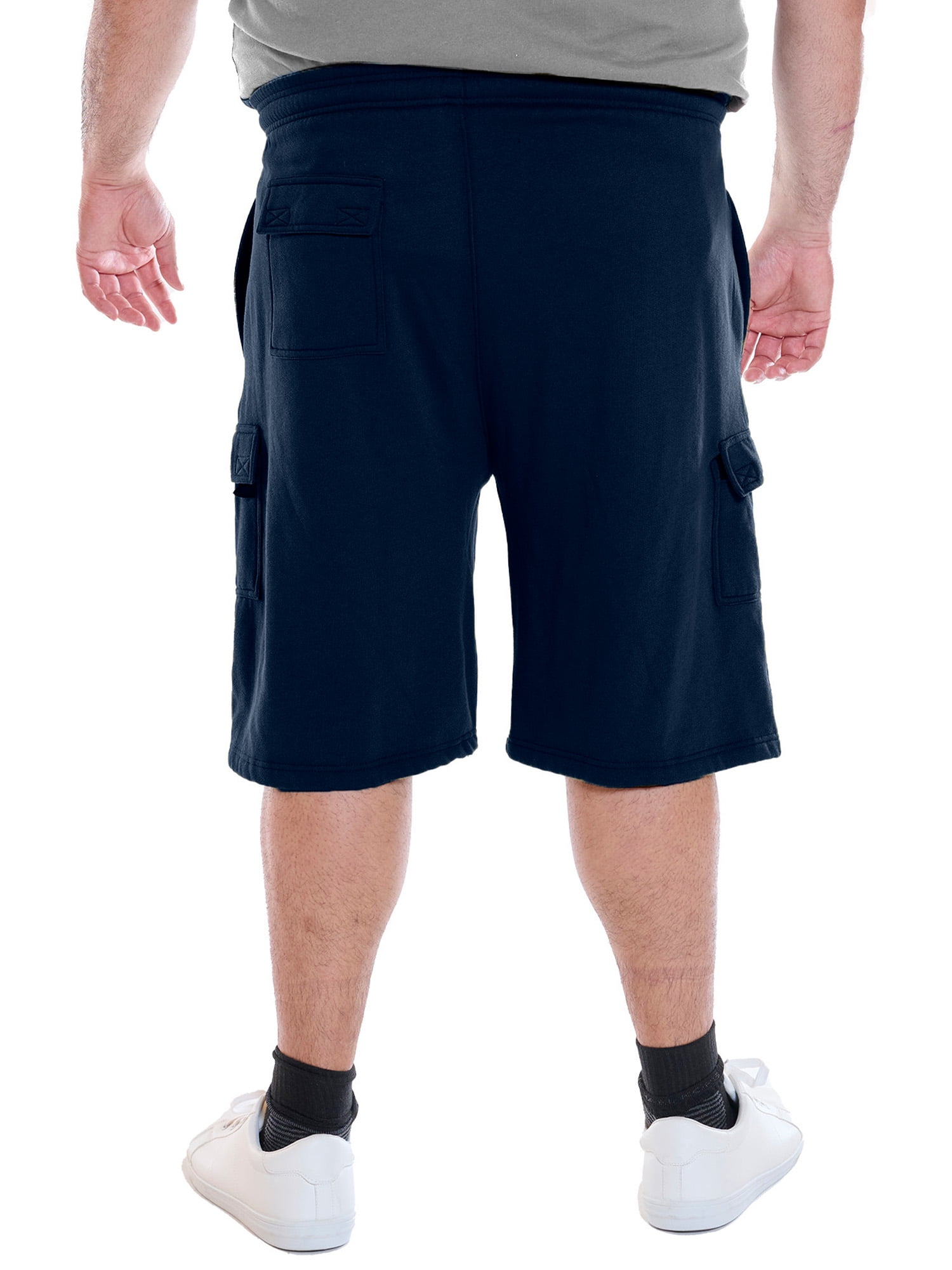Wrangler Men’s Big and Tall Cargo Fleece Shorts, 10” Inseam, Sizes 1XL-6XL