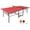 Red, variant on 8ft Red Mid-Size Table Tennis Table Foldable & Portable Ping Pong Table Set for Indoor Games with Net, 2 Paddles, 3 Balls, Space Saving Design