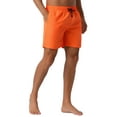 thumbnail image 4 of INSPIRE CHIC Men's Shorts Summer Colorful Elastic Waist Drawstring Surfing Board Shorts 34 Orange, 4 of 6