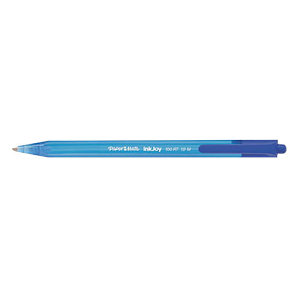 Paper Mate InkJoy 100 RT Retractable Ballpoint Pen 1mm Blue Dozen 1951253 