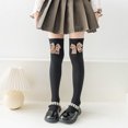 thumbnail image 4 of Esaierr Kids Girls Long Socks Knee High Socks 2 Pairs Toddler Cotton Socks with Bow Socks for 3-12Y, 4 of 5