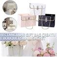 thumbnail image 5 of Xiao Hua Caja de regalo de papel con flores (8 unidades), bolsas para ramos, cajas de flores con asa, cajas para arreglos florales, bolsas para envolver regalos de boda y San Valentín (blancas), 5 of 5