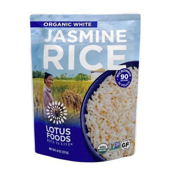 LOTUS FOODS Organic White Jasmine Heat & Eat Rice Pouch, 8 OZ
| Pack of 6