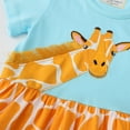 thumbnail image 6 of Girls Dresses Casual Size 7 Years Cartoon Dresses Sleeveless Print Princess Giraffe Shifts Dress Girls Clothing, 6 of 8