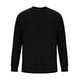 thumbnail image 5 of Blusas y camisas de manga larga con cuello redondo para hombre, moda de alta elasticidad, ocio, color sólido, cuello redondo, camisa de manga larga fácil, abrigo de poliéster para hombre, 5 of 5