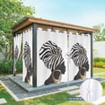 thumbnail image 6 of Outdoor Curtains for Patio Waterproof, Africans Outdoor Privacy Panels Grommet, Modern Abstract Ethnic Women Blackout Outside Curtains for Porch/Cabana/Pergola/Gazebo 54"x84", 1 Panel, 6 of 8