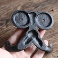 thumbnail image 6 of Fmxomd Cast Iron Hook, Heavy Duty Vintage Cast Iron Hook for Hanging, Art Decorative Antique Beard Shape Wall Hanger with 2 Hooks for Coat, Scarf, Bag, Towel, Key, Cap (1Pcs), 6 of 8