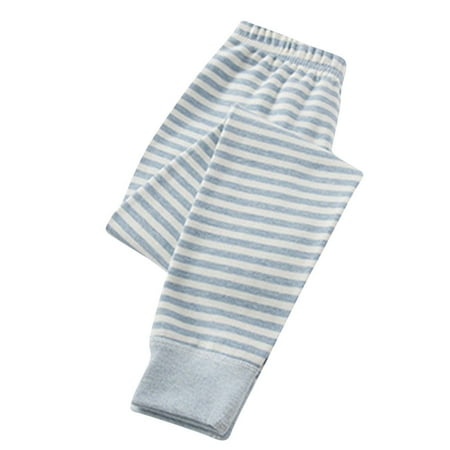 

uublik Kids Thermal Leggings Pajamas Pj Pants Soft Warm Winter Fall Sleepwear Light Blue Size 2T-17