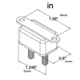 thumbnail image 2 of CRAFTHROU Breaker for Boat Manual Reset Circuit Breaker Red Rubber 1 Set, 2 of 8