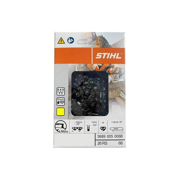 Stihl Chainsaw Chain- 26RS68- 18 Inch, 68 Drive s, .325 Pitch, .063 Gauge