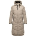 thumbnail image 4 of Marikoo Women's Knee-Length Quilted Winter Jacket with Hood - Benikoo, 4 of 9