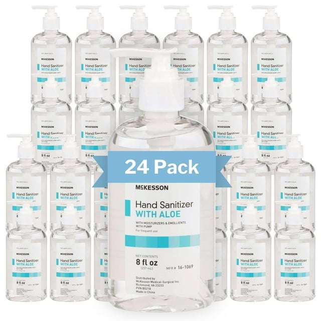 Desinfectante de manos McKesson Pump con aloe, 240 ml, 62% de alcohol etílico
